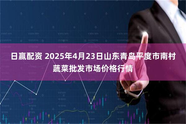 日赢配资 2025年4月23日山东青岛平度市南村蔬菜批发市场价格行情